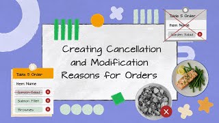 Creating Cancellation and Modification Reasons for Orders on Sapaad POS  DO004  Sapaad Academy [upl. by Aniles761]