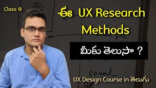 తెలుగులో UX DESIGN నేర్చుకోండి UX Research methodologies Contextual Inquiry amp Field Study in Telugu [upl. by Eilsel]