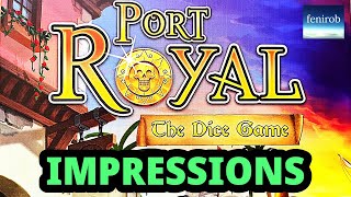 Port Royal The Dice Game  Review [upl. by Anoiuq]