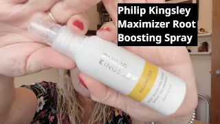 Reviewing Philip Kingsley Maximizer Root Boosting Spray [upl. by Enovi891]