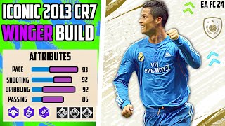 THE MOST ICONIC COMPLETE BEST 2013 RONALDO WINGER BUILD EA FC 24 Pro Clubs [upl. by Yardna]