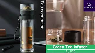 Green Tea Infuser  Water Bottle  Detox water Bottle from MyHomeCartin [upl. by Pillow]