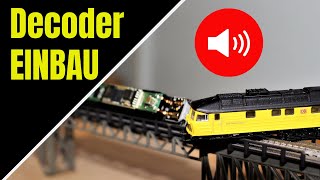 Meine Modellbahn Anlage im Bau  Velmo Lok Sound Decoder Einbauen [upl. by Nivahb]