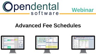 Open Dental Webinar Advanced Fee Schedules [upl. by Abisia]