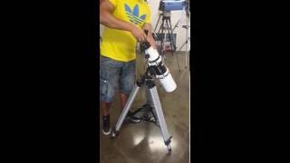 Using a Skywatcher AZ3 Refractor telescope for land viewing [upl. by Sonny414]