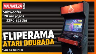 Fliperama Atari Dourado 32 quot Comercial [upl. by Nared]