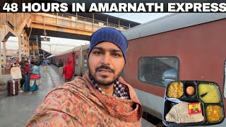 48 Hours Train Journey in GuwahatiJammu Tawi Amarnath Express Best Pantry food Ever [upl. by Heda]