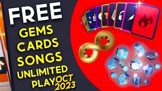 BEATSTAR  ALL FREE STUFF  CARDS  GEMS  SONGS  UNLIMITED PLAY  No Hack [upl. by Enel]