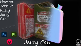 How to Model  Texture  Render Rusty Jerry Can [upl. by Reham285]