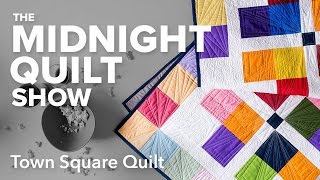 Town Square Quilt 4Patch Variation  Midnight Quilt Show with Angela Walters [upl. by Modestia]