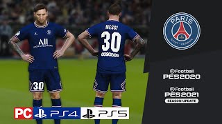 PSG KIT 2122  PES2020  PES2021  PC PS4 PS5 [upl. by Ennagrom]