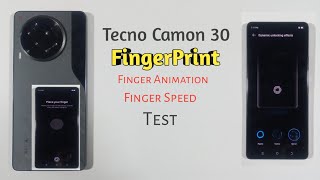 Tecno Camon 30  FingerPrint Full Setup  Finger Lock  FingerPrint Animation  Finger Lock Speed [upl. by Anaujd]