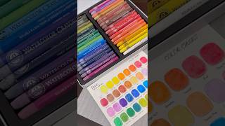 Watercolour crayons review 🎨kiddoartclub drawing painting watercolor review [upl. by Namrehs]