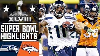 Super Bowl XLVIII Seahawks vs Broncos highlights [upl. by Heins]