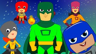 Superhero Finger Family Nursery Rhyme SuperAmigo Nursery Rhymes For Children [upl. by Amalia611]