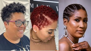 21 Trendiest Short Natural Hairstyles for Black Women with Short Hair for a Cool Style 2023  Wendy [upl. by Anilegnave]