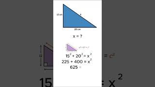 Finding hypotenuse shorts maths pythagorastheorem [upl. by Hairacaz996]