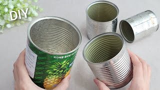 VERY Beautiful  Christmas decoration idea with Tin cans  Genius recycling crafts  DIY hacks [upl. by Eidob]