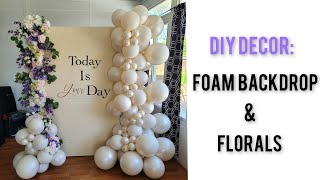 HOW TO MAKE A FOAMBOARD BACKDROP WFLORALS [upl. by Etiuqal881]