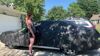 Sailnovo car cover review and demo by Sara [upl. by Alcinia]