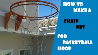 How to make a Chain Net for Basketball Hoop [upl. by Fleece]