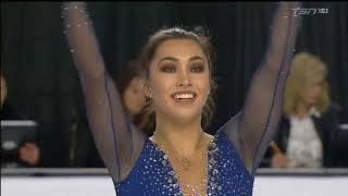 Gabrielle Daleman 2018 Canadian Tire National Skating Championships  FS amp interview [upl. by Essirahc243]