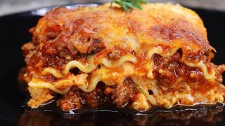 Easy Lasagna Recipe WITHOUT Ricotta Cheese Must Try [upl. by Enirtak563]