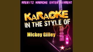 Fool for Your Love In the Style of Mickey Gilley Karaoke Version [upl. by Leugimesoj]