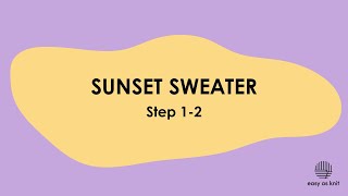 Sunset Sweater Step 12 [upl. by Lougheed]