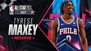 Best Plays From NBA AllStar Reserve Tyrese Maxey  202324 NBA Season [upl. by Sualokin]