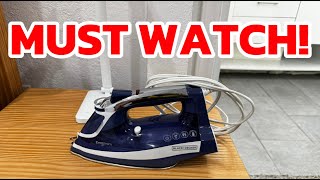 BLACKDECKER One Step Steam Iron EvenSteam Soleplate amp Smart Steam Control My Honest Review [upl. by Etnuad]