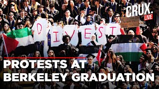 Keffiyahs amp Chants At UC Berkeley Graduation  Israel Gaza War  US Campus Protests [upl. by Herzig437]