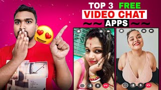 Top 3 Free Video Call Apps  Free Video Call Apps  free video call app girl no money no coins 2024 [upl. by Gideon]