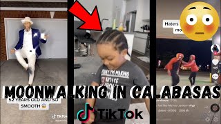 Moonwalking in Calabasas TikTok Compilation  DDGs Dance [upl. by Rebmat]