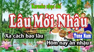 Karaoke nhạc chế Lâu lâu mới nhậu  Tone Nam [upl. by Llewellyn169]