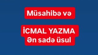 İcmal ən asan üsul və Müsahibə sualları 050 656 60 26 [upl. by Umberto533]