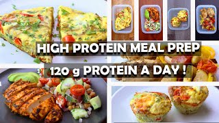 120g Protein A Day 3 Days Low Calorie High Protein Meal Prep [upl. by Arahsit]