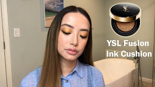 YSL Fusion Ink Cushion Foundation Review and Demo [upl. by Amund]