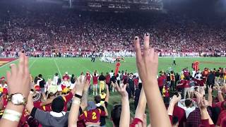 USC Student Section POV Reaction to Chase McGraths Game Winning Field Goal Against Texas [upl. by Engamrahc]