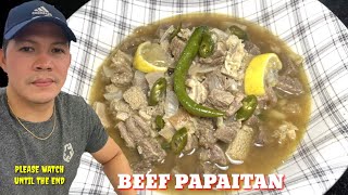 SIMPLE AND EASY PAPAITAN RECIPE  ILOCANO DISH [upl. by Hardigg]