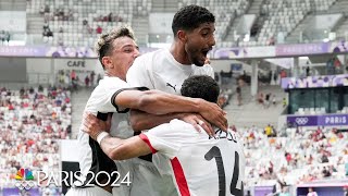 Egypt stuns Spain in 21 win to take mens soccer Group C at Paris Olympics  NBC Sports [upl. by Gnohp]