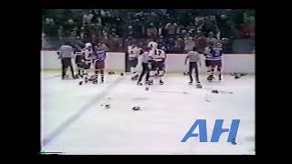 NHL Dec 7 1978 Philadelphia Flyers v New York Rangers R x2 Feeds Paul Holmgren v Nick Fotiu [upl. by Lamaaj]