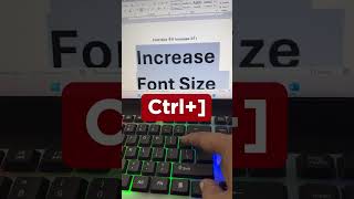 How To Increase Font Size trending viralshort ytshorts  computer tips [upl. by Veejar690]