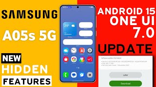 Samsung A05s  OneUI 70 Update Release Date🔥 Whats New Feature  New Software Update A05s [upl. by Ydnak]