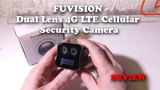 FUVISION Dual Lens 4G LTE Cellular Security Camera Verizon ATampT or TMobile REVIEW [upl. by Eibbor656]