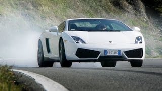 Lamborghini LP6704 SV BURNOUT Startup Rumbles and wheel spins [upl. by Lorrin529]