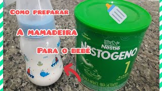 Como preparar o leite Nestogeno para O bebê maternidadebebê [upl. by Sydalg]