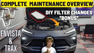 BUICK ENVISTA CHEVY TRAX  INTAKE amp CABIN FILTER CHANGE DIY  COMPLETE MAINTENANCE OVERVIEW EASY [upl. by Anastasio178]