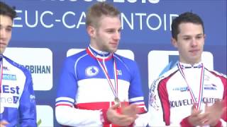 Championnat de France de cyclocross 2018  Benjamin Rivet lemporte en juniors [upl. by Arretnahs85]