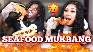 SEAFOOD MUCKBANG WITH PAYTON B 🖤🔥 [upl. by Akemrej487]